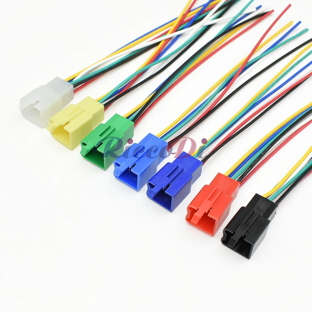 MTW 6-pin automotive connector, female and male socket 6030-6991 6040-6111 for motorcycle wiring harness