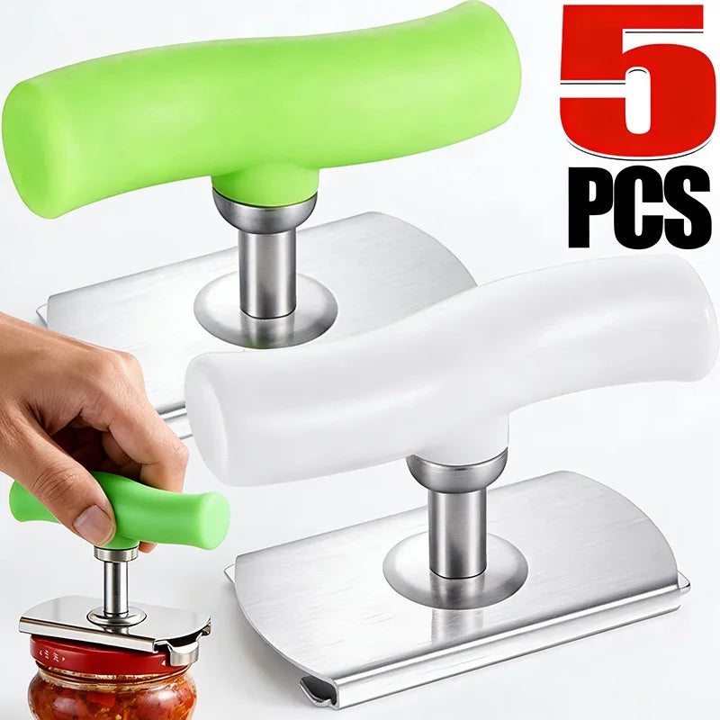 Multi-function stainless steel bottle cap opener for jars