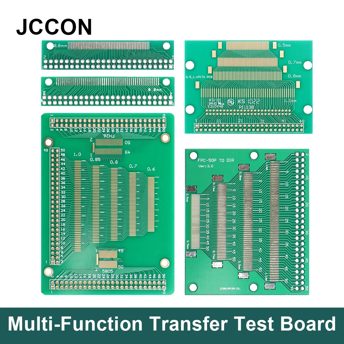 Multi-function transfer test board 50PIN 0.5 to 1.27mm pitch for LCM TFT LCD