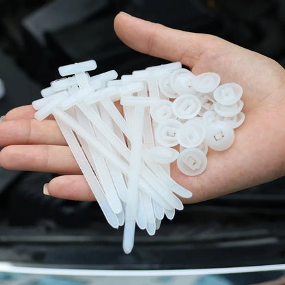 Multi-purpose cable tie for panel and wire management