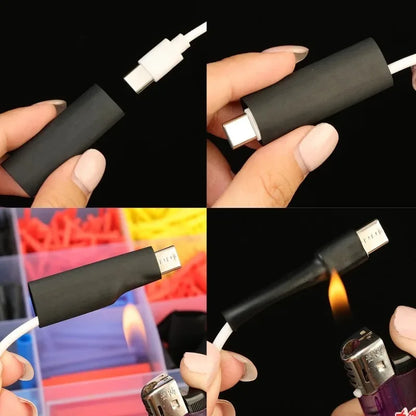 Multi size heat shrink tubing kit for cable protection