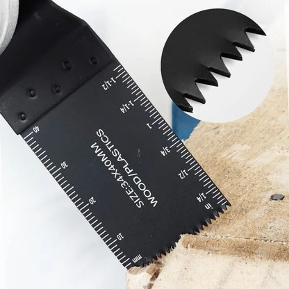 Oscillating multi tool blades for cutting wood, compatible with Dremel and Milwaukee