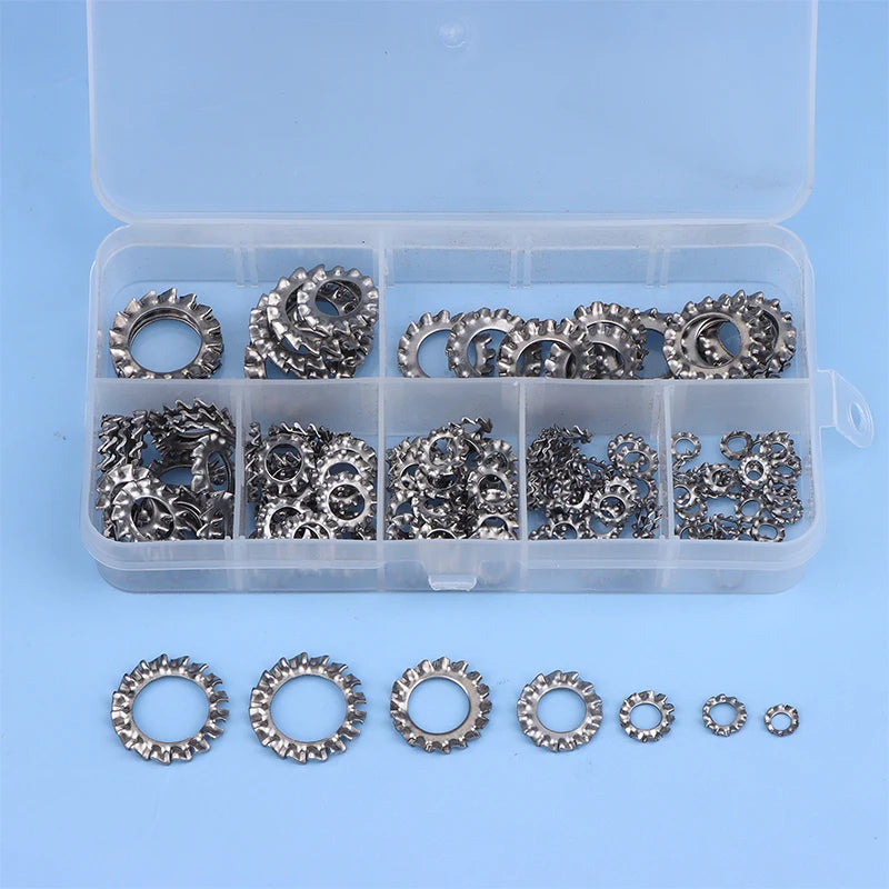 Multi-tooth star lock washers for secure fastening and vibration resistance