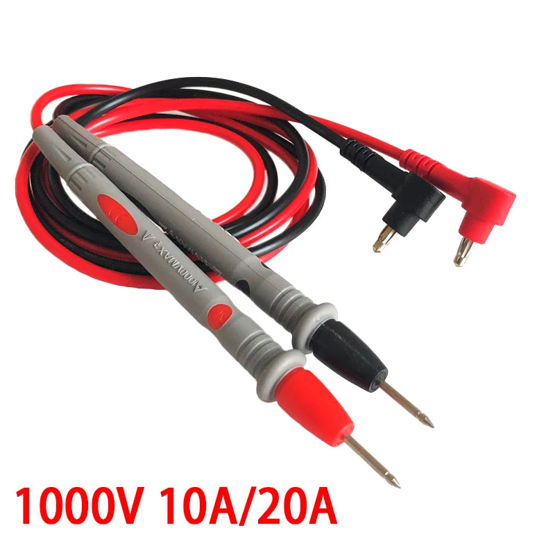 Universal multimeter test leads cable with AC/DC 1000V, 20A probes, CAT III safety rating for multimeter measurements