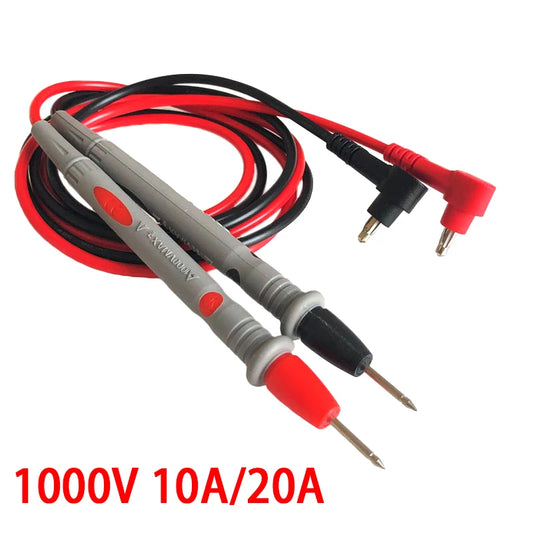 Universal multimeter test leads cable with AC/DC 1000V, 20A probes, CAT III safety rating for multimeter measurements