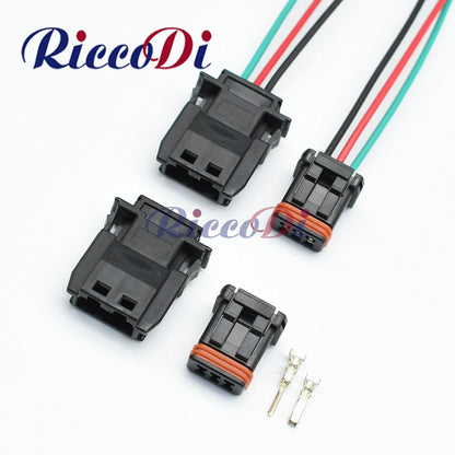 MX19A003S51 3 pin rear view mirror sealed waterproof sensor connector male & female socket small automotive plug