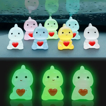 Night glowing dashboard dinosaur ornament