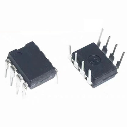 NJM series DIP-8 operational amplifier and ICs, including NJM022D to NJM555D, suitable for audio, signal processing, and DIY electronics projects