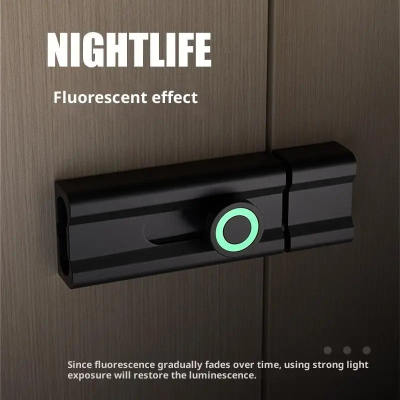 No punching door lock buckle anti-theft latch