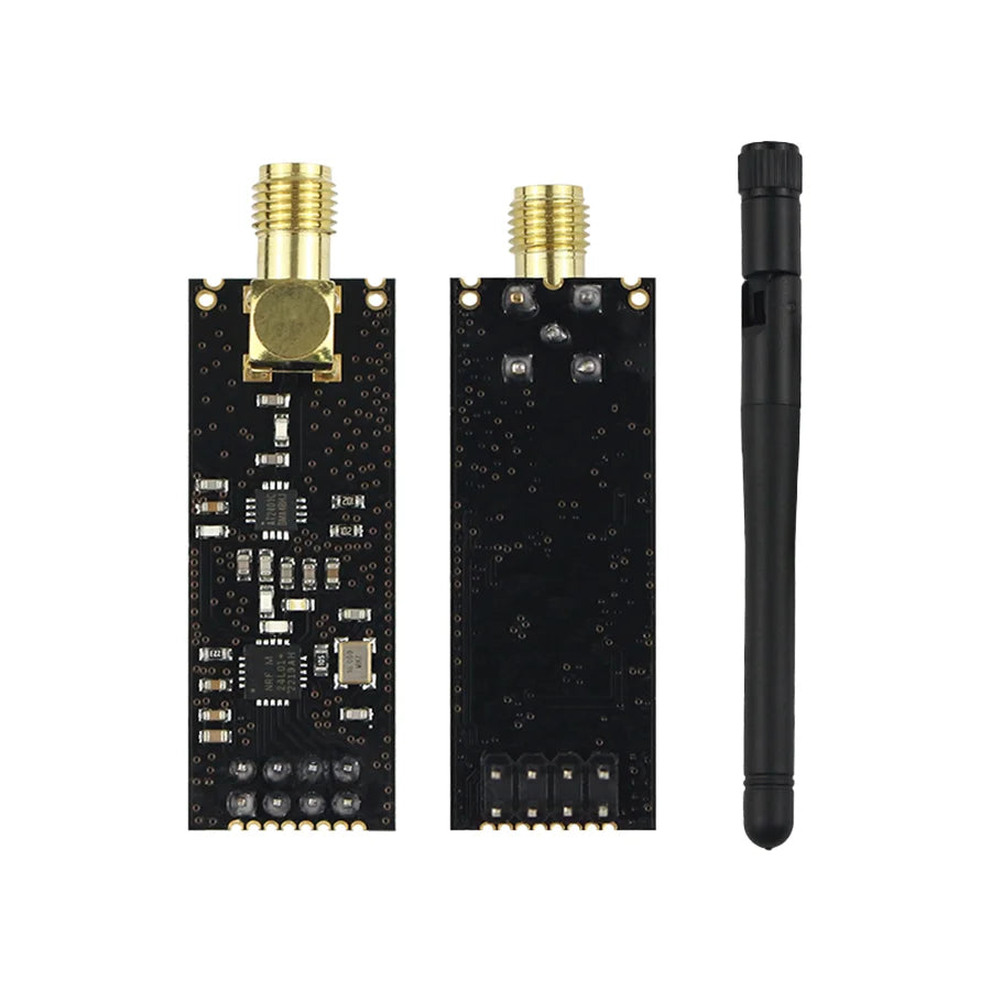NRF24L01 PA LNA wireless module with antenna, 1000M long-range 2.4GHz adapter board, 3.3V compatible with Arduino for DIY electronics projects