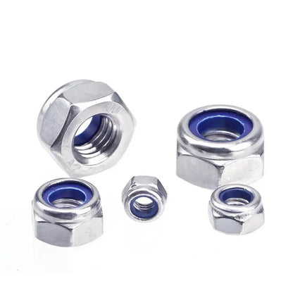 304 stainless steel nylock locknut with nylon insert detail