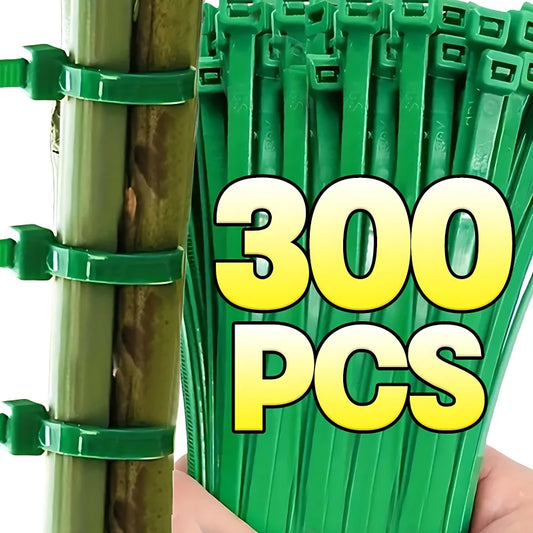 Self-locking nylon cable ties green fastening wraps
