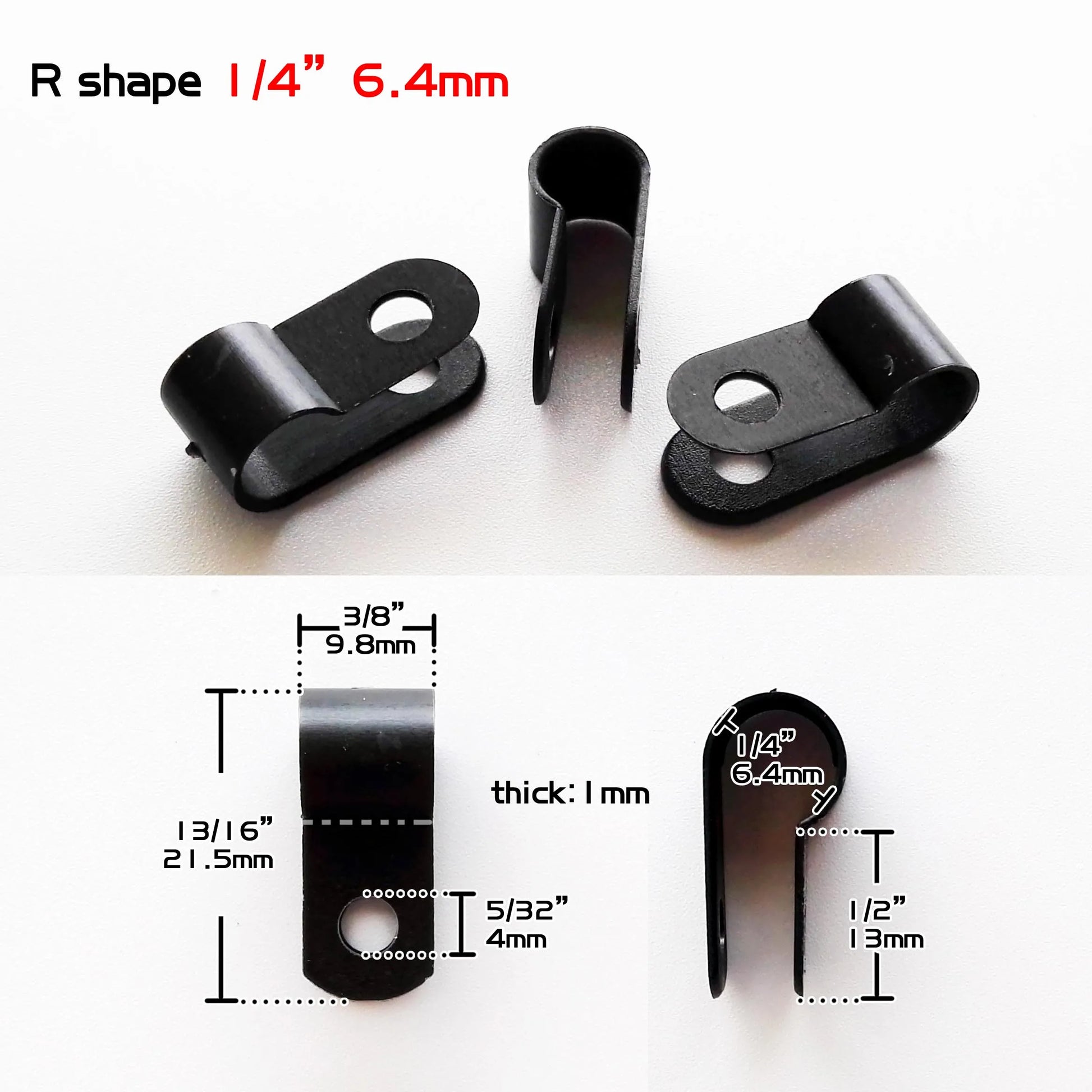 nylon-u-r-shape-cable-clip-fastener