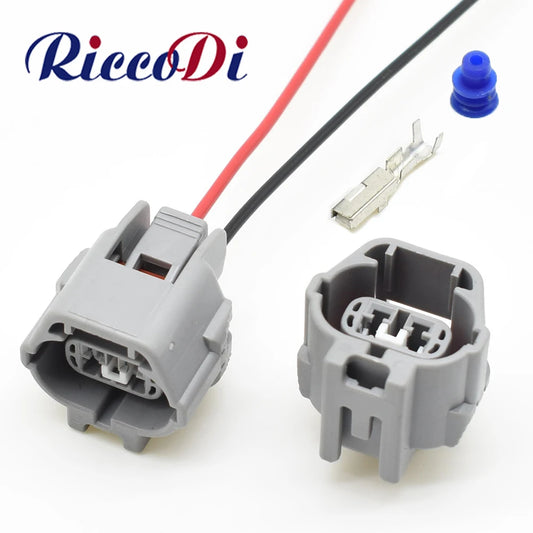 Waterproof automotive O2 oxygen sensor wire harness connector for Accord showing full connector with socket