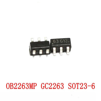 OB2263MP power management IC in SOT-23-6 package, OB2263AMP high-performance SMD chip for efficient power control circuits