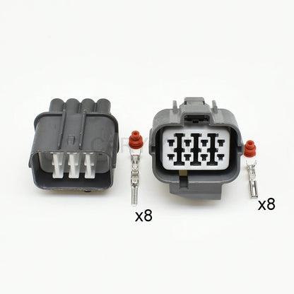 8 pin OBD distributor connector for A/F ratio sensor Acura ignition module transmission for Toyota with locking structure