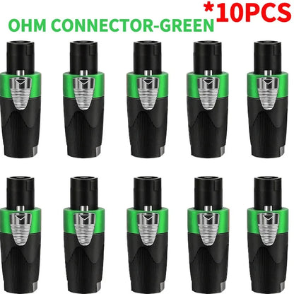 NL4FC Speakon 4 pin XLR connector with ohm head for high quality audio connection