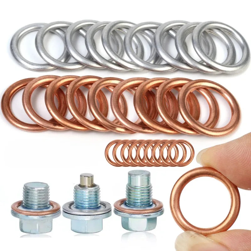 Oil drain gasket compatible with Volkswagen and Audi vehicles