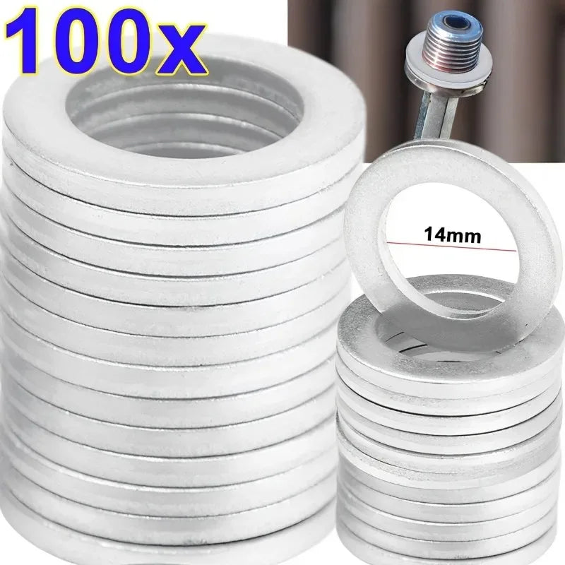 Crush washer for oil drain plug sealing