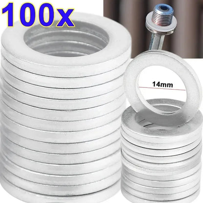 Crush washer for oil drain plug sealing