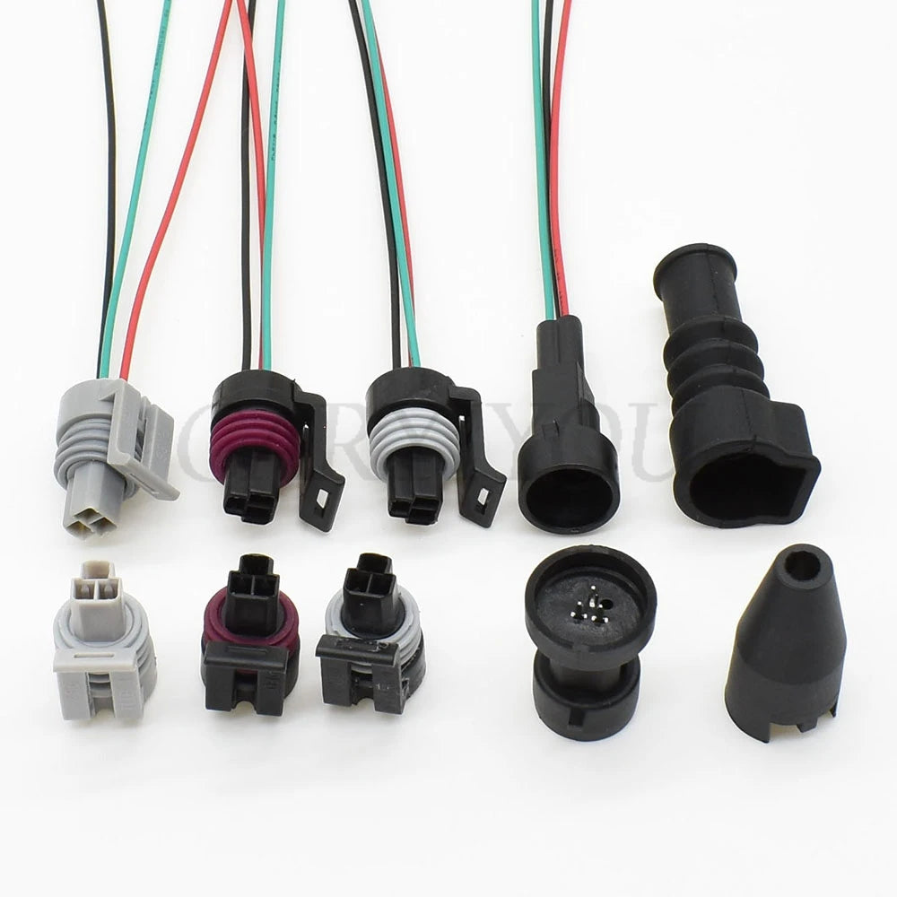 3-Pin male female waterproof automotive oil fuel pressure sensor connector plug 12110192 12065287 12078090 0441004 full view