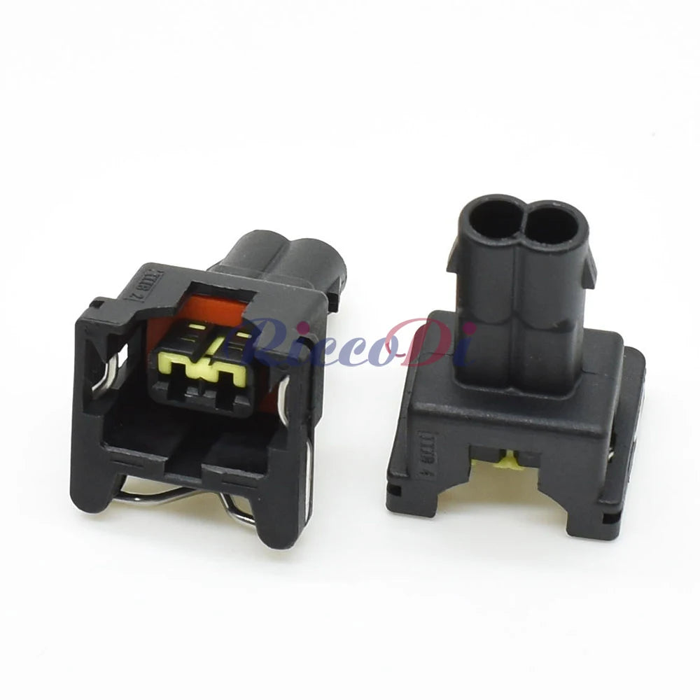 secure automotive oil sensor connector female plug 2 pin socket with wire for stable electrical connection