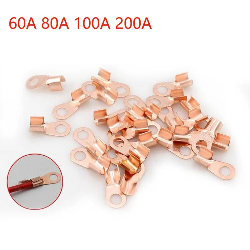 OT Copper Terminal 60A–200A Cable Connector Open Crimp Lug Terminal Bl ...
