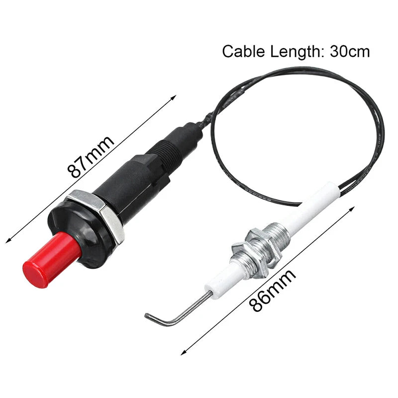 Outdoor kitchen gas appliance ignition kit