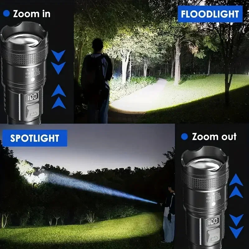 Ultra bright LED torch for outdoor and emergency use