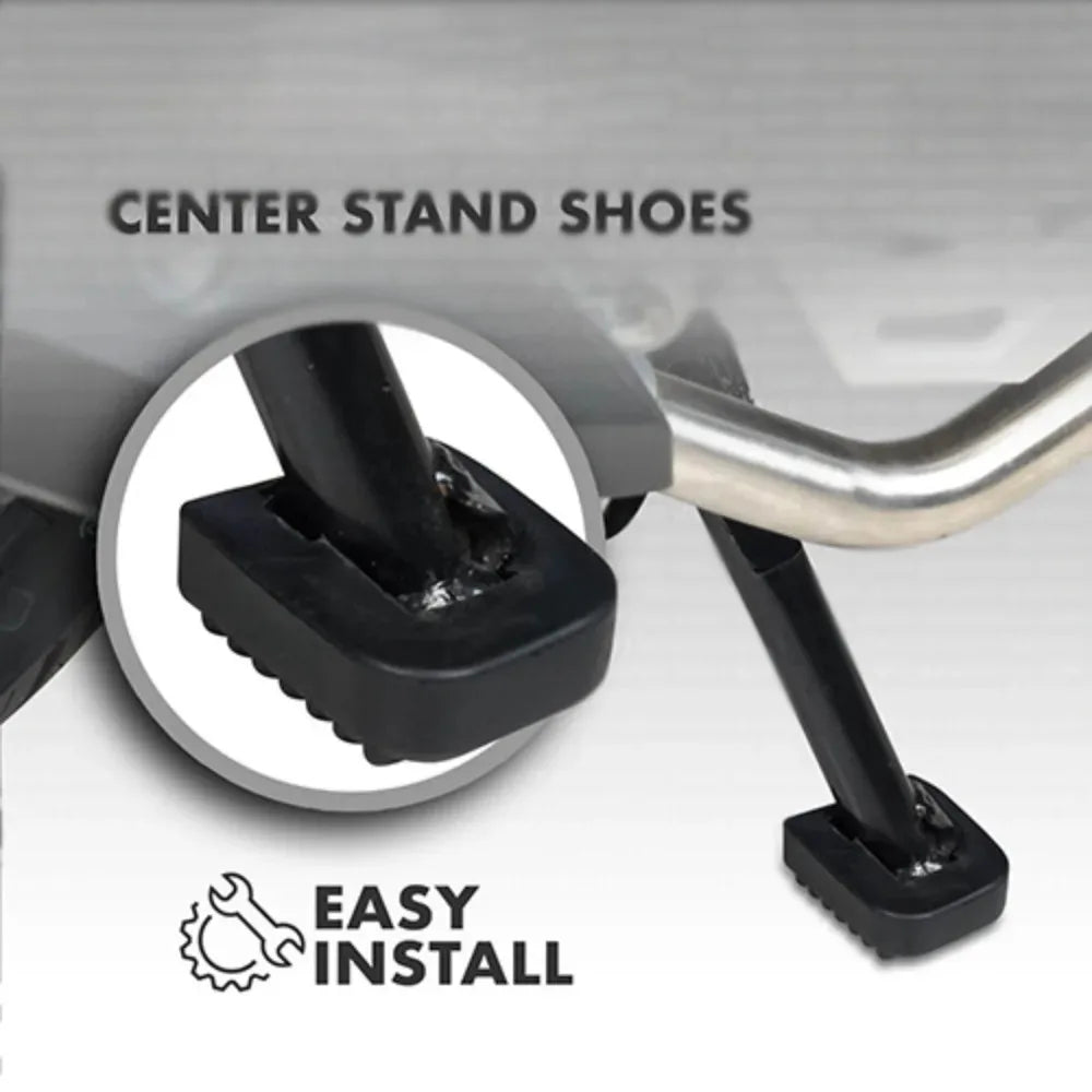 Motorcycle stand pad for outdoor parking