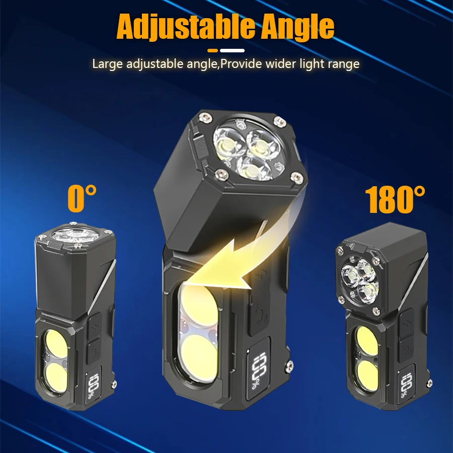 LED search light flashlight for camping