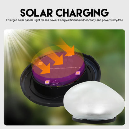 Outdoor solar pebble ground decorative lamp