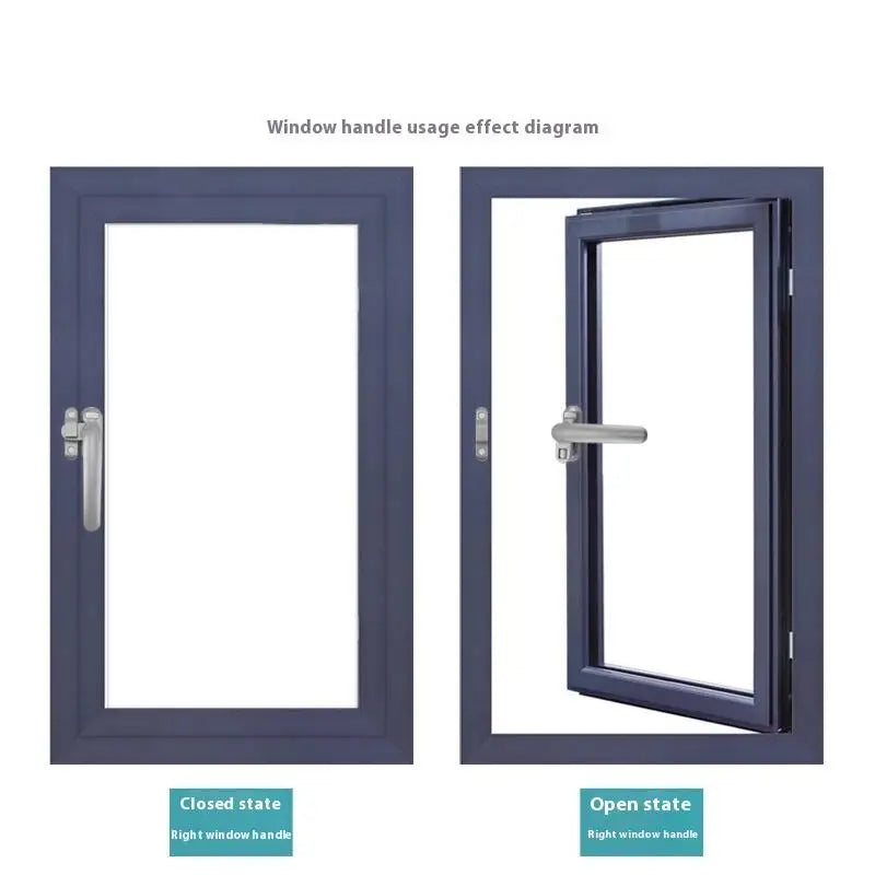 Window handle for outside open casement windows