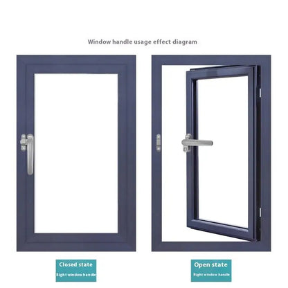 Window handle for outside open casement windows
