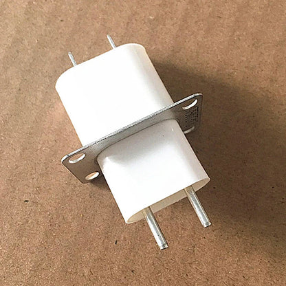 White 4 pin socket converter for microwave oven magnetron filament connection