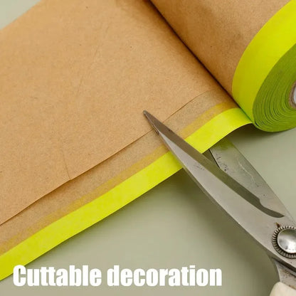 Paint overspray protective film for surfaces and walls