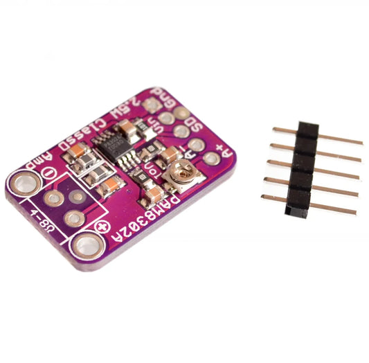 PAM8302 mono 2.5W Class D audio amplifier module, ideal for DIY audio projects, portable speakers, and electronics experiments