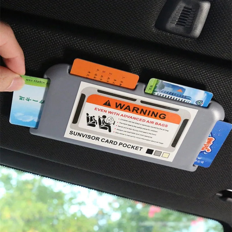 Temporary parking phone number clip organizer