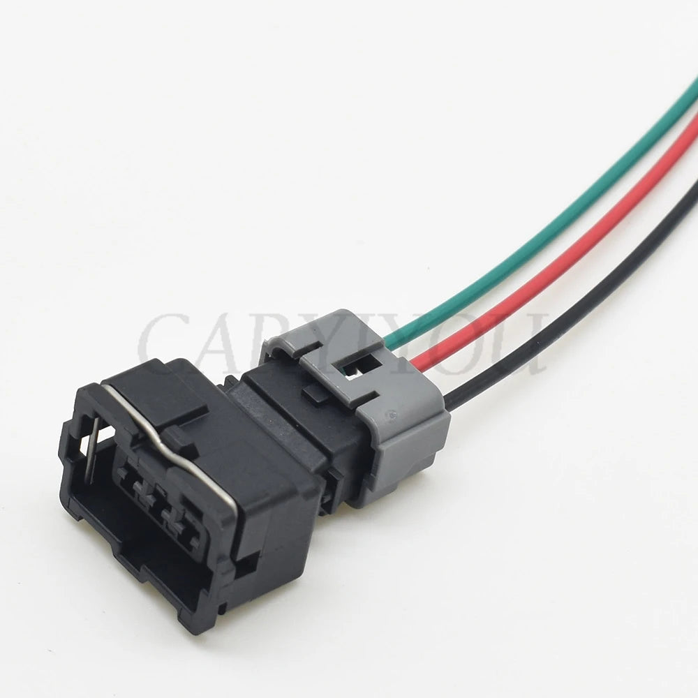 High quality PB185-03026 3.5mm series female automotive waterproof connector plug with 15cm wires for reliable car wiring