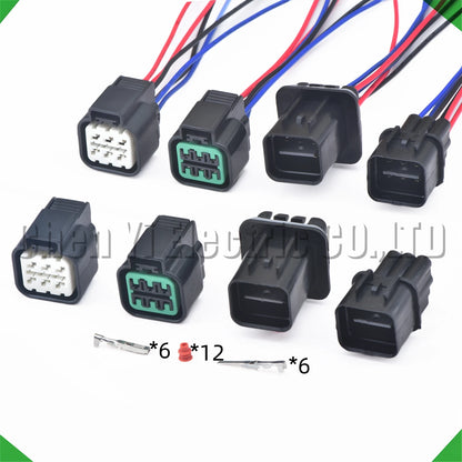 6 pin waterproof headlight connector PB621-06020