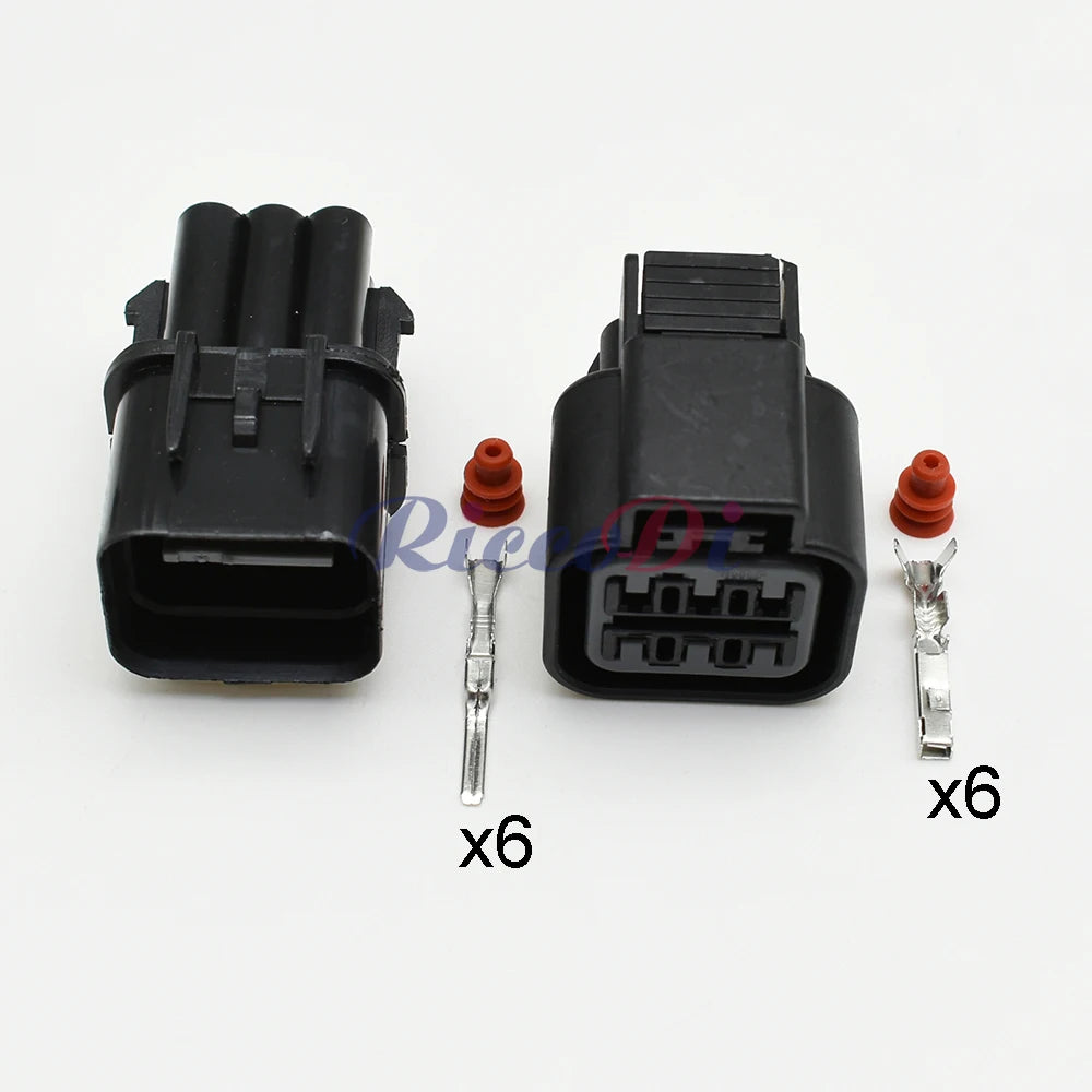 PB625-06027 6 pin waterproof automotive headlight wire connector
