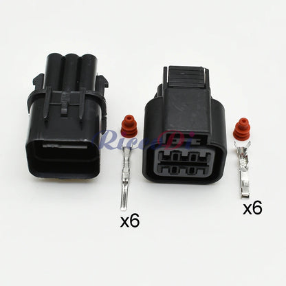PB625-06027 6 pin waterproof automotive headlight wire connector