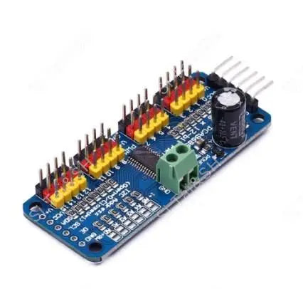 PCA9685 16-channel 12-bit PWM servo driver module with I2C interface for Raspberry Pi and Arduino projects