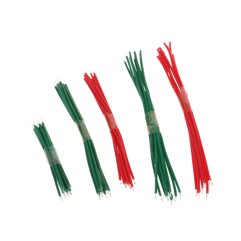 Jumper wire kit for PCB and breadboard electronic wiring