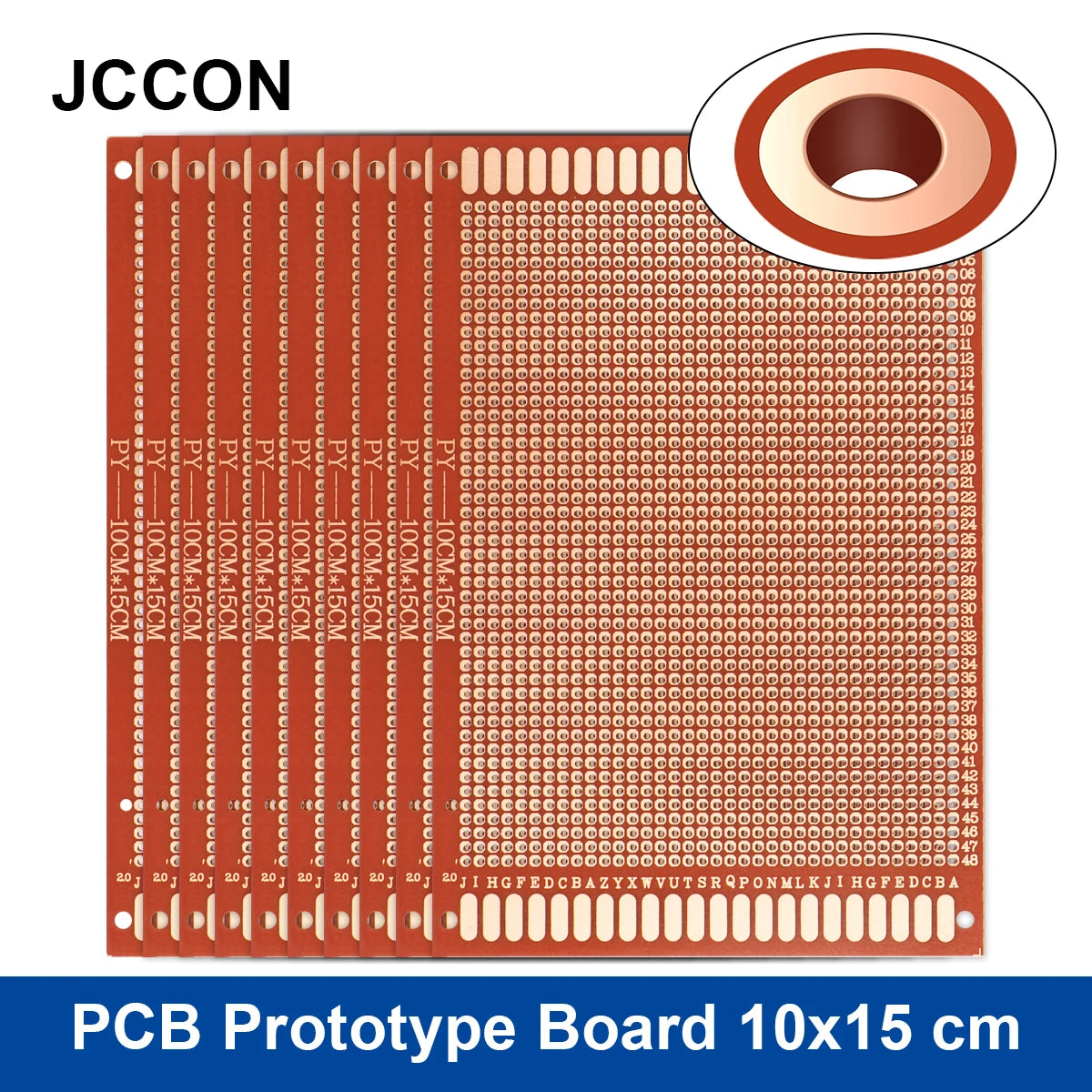 PCB prototype board 10x15cm universal DIY matrix single-row continuous hole soldering plate