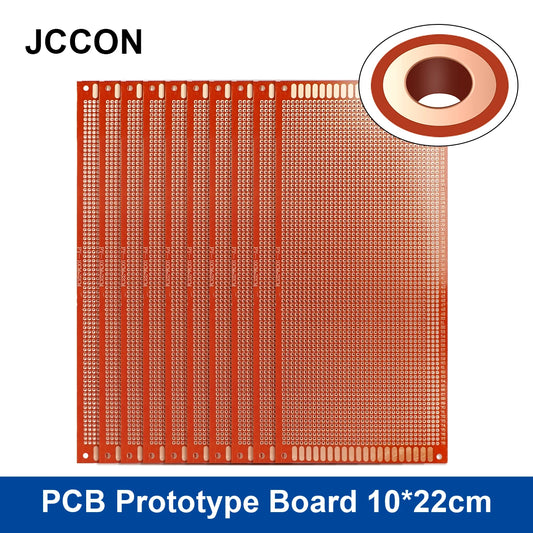 PCB prototype board 10x22cm universal DIY matrix single-row continuous hole soldering plate