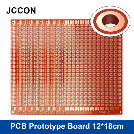 PCB prototype board 12x18cm universal DIY matrix single-row continuous hole soldering plate