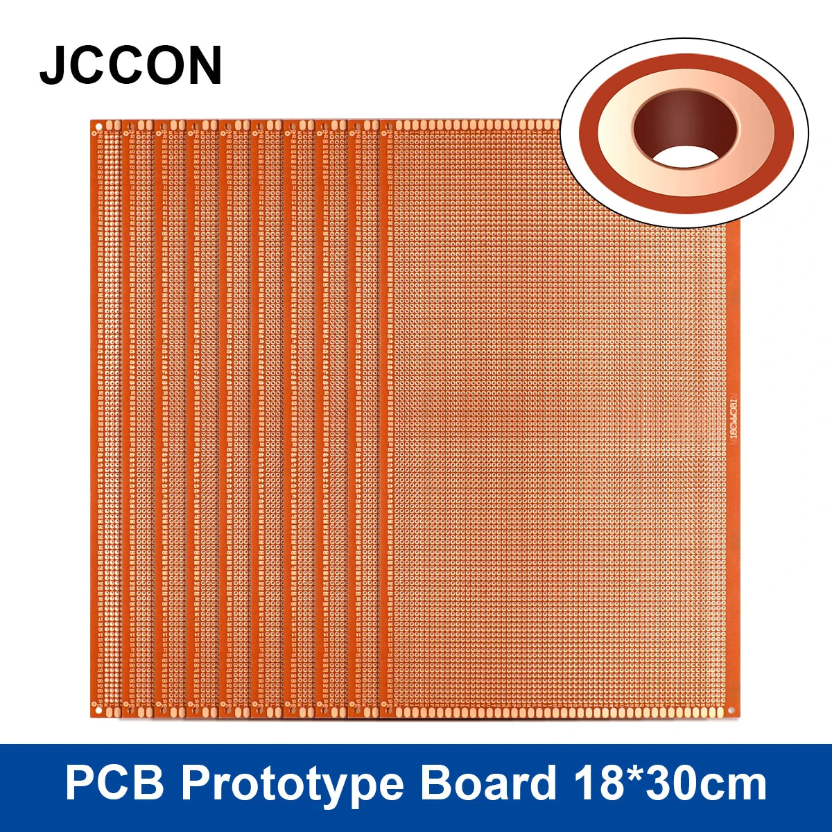 PCB prototype board 18x30cm universal DIY matrix single-row continuous hole soldering plate