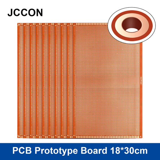 PCB prototype board 18x30cm universal DIY matrix single-row continuous hole soldering plate