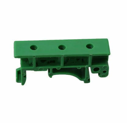 Plastic PCB DIN C45 rail mount adapter, 35mm bracket clips, ideal for electrical installation and DIY PCB projects